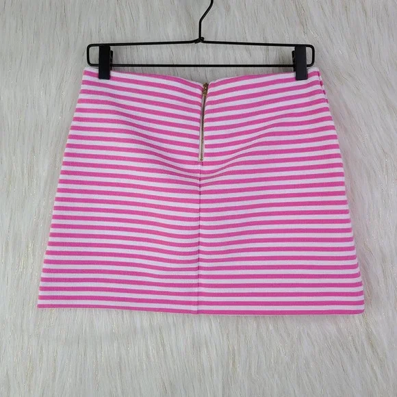 Lilly Pulitzer | Pink & White Striped Mini Skirt - Picture 3 of 5